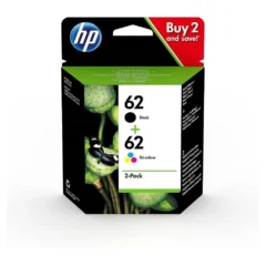 HP TINTA 62 PACK NEGRO + TRICOLOR
