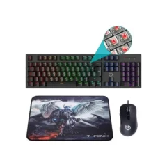 HIDITEC PACK GAMING GK400 TECLADO + RATON + ALFOMBRILLA