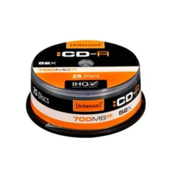 INTENSO CD-R 700MB 80MIN TUBO 25 UNIDADES
