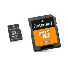 INTENSO MICRO SD CLASE 10 16GB CON ADAPTADOR