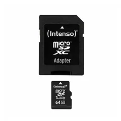 INTENSO MICRO SD CLASE 10 64GB CON ADAPTADOR