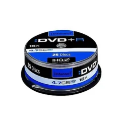 INTENSO DVD+R 4.7GB 16X TUBO 25 UNIDADES