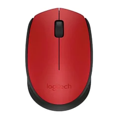 LOGITECH RATON INALAMBRICO M171 1000 DPI NEGRO ROJO