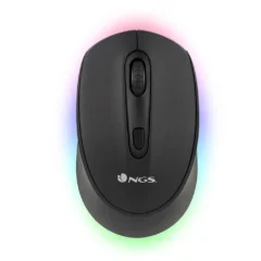 NGS RATON INALAMBRICO RECARGABLE SMOG LED NEGRO