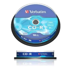 VERBATIM CD-R 700MB 80MIN 52X 10 UNIDADES