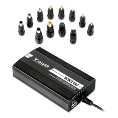 TooQ TQLC-100BS01M Cargador para Portátil 100W 3 en 1 12 Conectores
