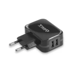 TOOQ TQWC-1S02 CARGADOR DE PARED 2 USB NEGRO