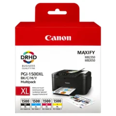 Canon PGI1500XL Pack de 4 Cartuchos de Tinta Originales - 9182B004/9182B010