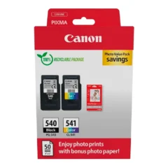 Canon PG-540/CL-541 Pack 2 Cartuchos + 50 Hojas Papel Foto