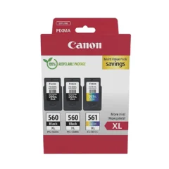 Canon PG-560XL/CL-561XL Pack de 3 Cartuchos de Tinta Originales - 3712C009