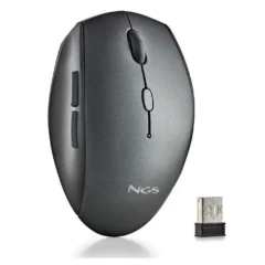 NGS Bee Black Ratón Inalámbrico Hasta 1600 DPI