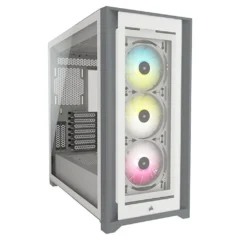 Corsair ICUE 5000X Caja Semitorre ATX RGB TG White