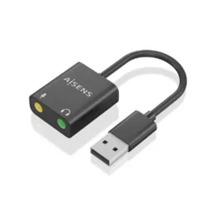 Aisens A106-0769 Tarjeta de Sonido USB/M - 2xJack 3.5/H