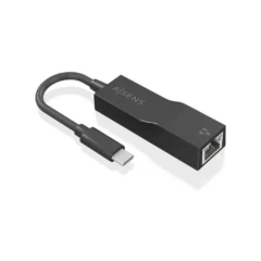 Aisens A106-0765 Adaptador USB-C Macho - RJ45 Hembra 11cm Negro