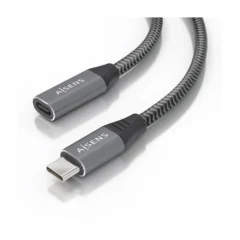 Aisens A107-0760 Alargador USB-C/M - USB-C/H 20Gbps 50cm Gris