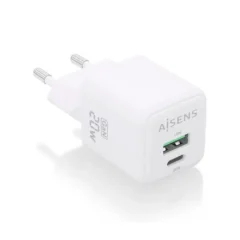 Aisens ASCH-20W2P010-W Cargador de Pared 1xUSB Tipo-C 1xUSB 20W