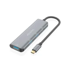 Aisens A109-0762 Hub USB-C 3xUSB 1xUSB Tipo-C Gris
