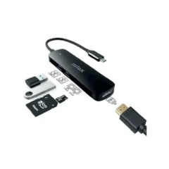 Nilox NXDSUSBC05 Adaptador USB-C 5 en 1