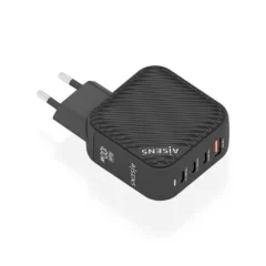 Aisens ASCH-100W4P029-BK Cargador Gan 3xUSBC 1x USB 100W