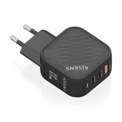 Aisens ASCH-65W3P027-BK Cargador Gan 2xUSB-C 1xUSB 65W