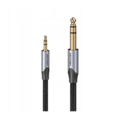 Vention BAUHI Cable Estéreo Jack 3.5/M - Jack 6.3/M 3m Gris