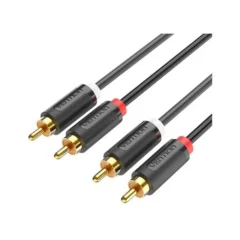 Vention BCMBF Cable Estéreo 2x RCA/M - 2x RCA/M 1m Negro