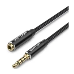 Vention BHCBD Cable Estéreo Jack 3.5/M - Jack 3.5/H 50cm Negro