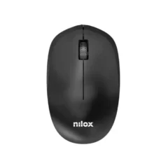 Nilox Ratón Wireless, 1000 DPI, 3 botones, Negro