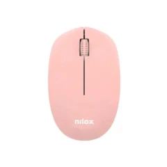 Nilox Ratón Wireless, 1000 DPI, 3 botones, Rosa