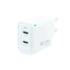 Coolbox Cargador Gan 35W USB-C/USB-C PARED