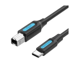 Vention CQUBH USB Tipo-B/M - USB Tipo-C/M 480Mbps 2m Negro