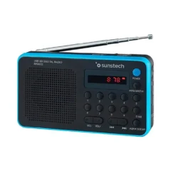 Sunstech RPDS32BL Radio Portátil Negra y Azul