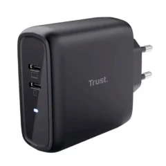 Trust Maxo 65W 2P Cargador de Pared 2xUSB-C 65W