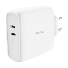 Trust Maxo 65W 2P Cargador de Pared 2xUSB-C 65W