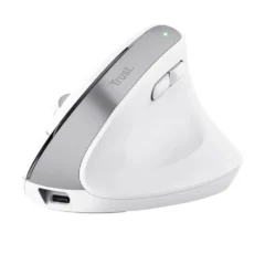 Trust Bayo+ Ratón Ergonómico Inalámbrico BT Recargable 2400 DPI Blanco