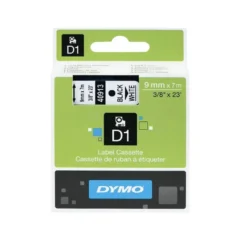 Dymo D1 40913 Negra-Blanca Cinta para Label Manager 9mm x 7m