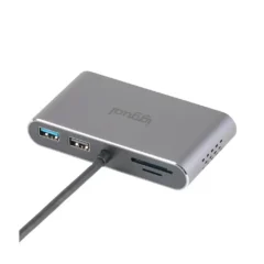 Iggual Hub C 8 en 1 2xHDMI 2xUSB 2xSD RJ45 PD100W