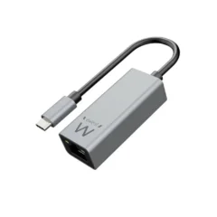 EWENT ADAPTADOR DE RED GIGABIT USB-C ALUMINIO
