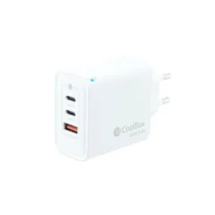 Coolbox GAN 65W Cargador de Pared USB-C/USB-C/USB-A