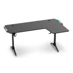 Spirit of Gamer Headquarter 600 Mesa Gaming Alfombrilla 160x60cm RGB Negro