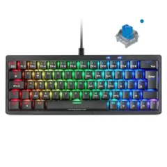 Mars Gaming MKMINIPRO Switch Azul Teclado Mecánico Negro