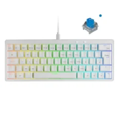 Mars Gaming MKMINIPRO Switch Azul Teclado Mecánico Blanco