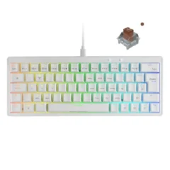 Mars Gaming MKMINIPRO Switch Marrón Teclado Mecánico Blanco