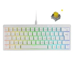 Mars Gaming MKMINIPRO Switch Amarillo Teclado Mecánico Blanco
