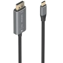Aisens A109-0880 Conversor USB-C Macho - DisplayPort Macho 1.8m Negro