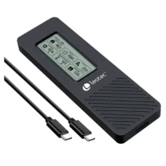 Leotec LEM2EXT01 Caja Externa SSD M.2 NVMe USB 3.2 Pantalla LCD