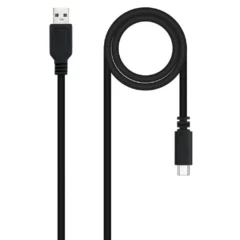 Nanocable 10.01.2101-L150 USB-C/M 2.0 - USB/M 1.5m Negro