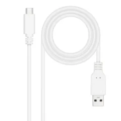 Nanocable 10.01.2103-W USB-C/M 2.0 - USB/M 3m Blanco