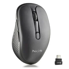 NGS Evo Mix Ratón Inalámbrico Silencioso Recargable 3200 DPI Negro