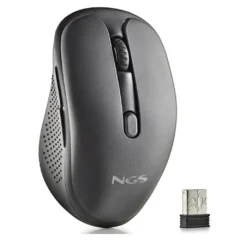 NGS Evo Spook Inalámbrico Silencioso Recargable 1600 DPI Negro